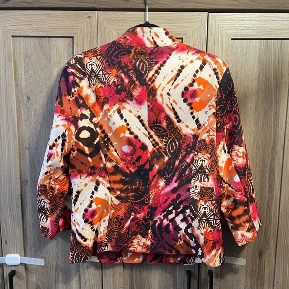 Molly & Maxx Jacket Size Medium Full Zip Lined 3/4 Sleeve - Picture 2 of 7